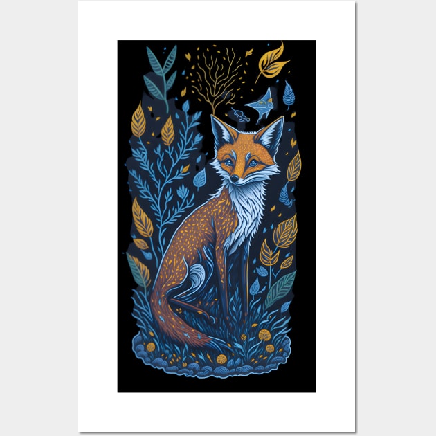 Wisdom in Every Gaze: The Wise Red Fox Wall Art by RhaNassim ★★★★★